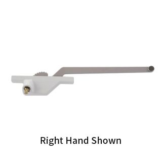 Face rear mount single arm operator with stainless steel roller